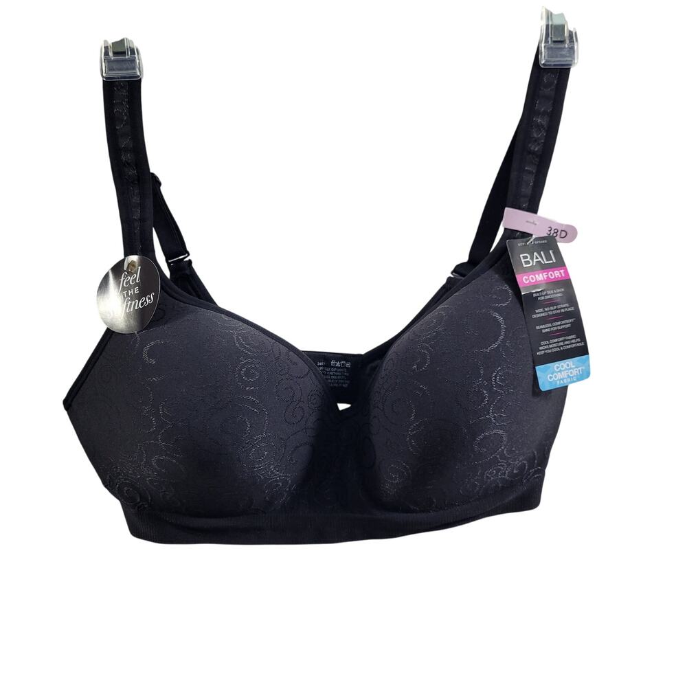 Bali Comfort Cool Comfort Fabric Lot of 2 Wireless Bras NWT Size 38D 121824-1004 - Picture 3 of 8